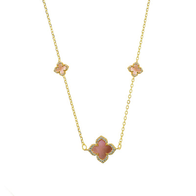 Georgini Sydney Soiree Fairwater Mother Of Pearl Deluxe Necklace- Gold | Mocha Australia
