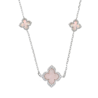 Georgini Sydney Soiree Fairwater Mother Of Pearl Deluxe Necklace- Silver | Mocha Australia