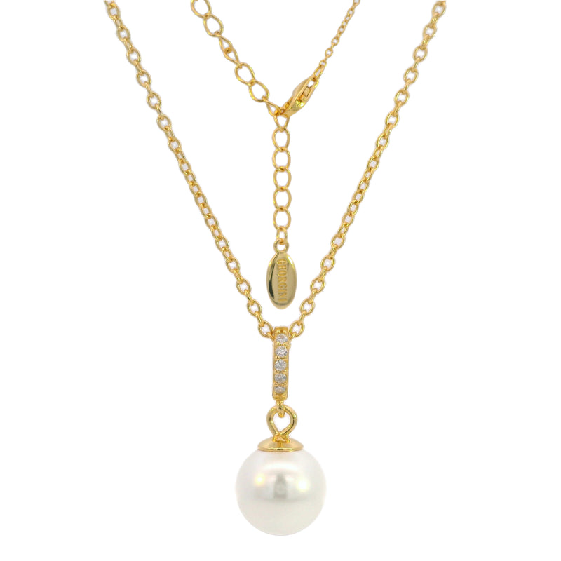 Georgini Adagio Effortless Glow Pearl Pendant - Gold | Mocha Australia