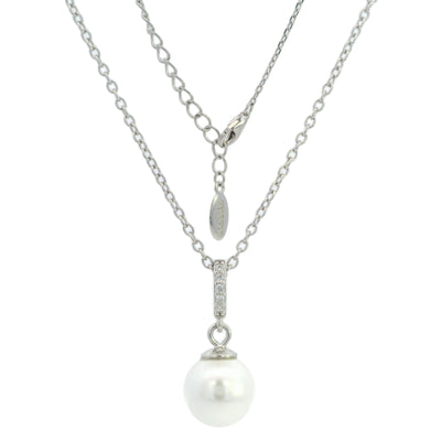 Georgini Adagio Effortless Glow Pearl Pendant - Silver | Mocha Australia
