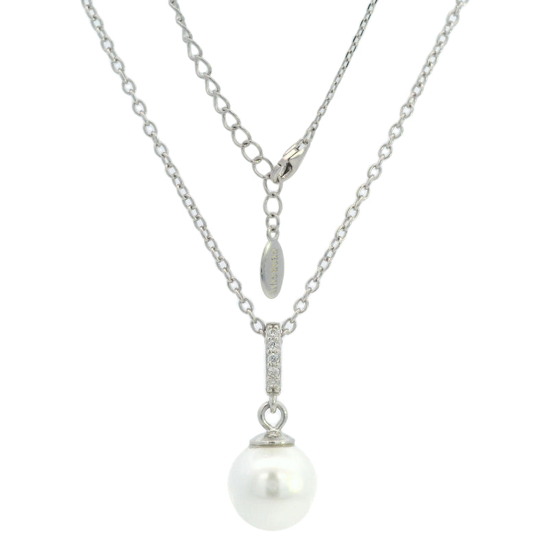 Georgini Adagio Effortless Glow Pearl Pendant - Silver | Mocha Australia