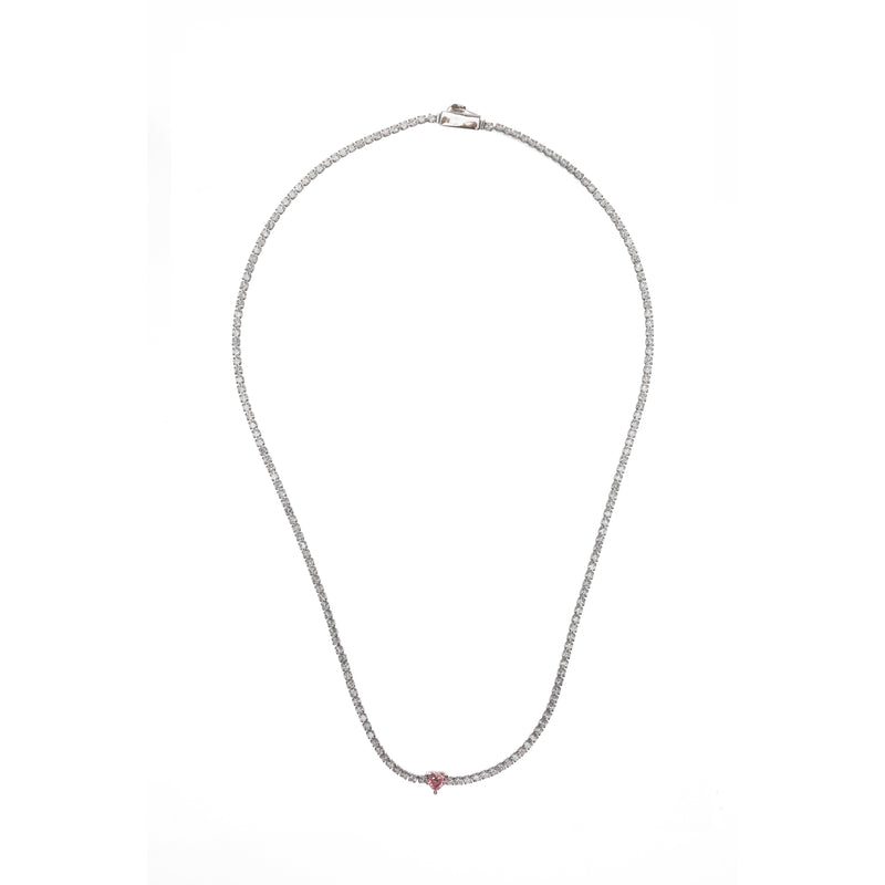 Tennis Necklace Small – Bianc
