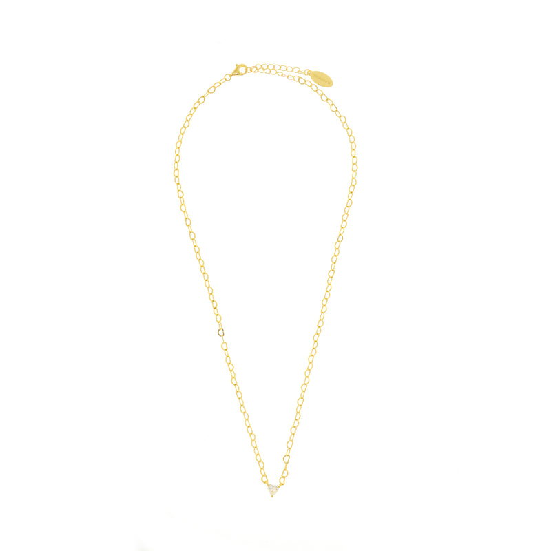 Georgini Sweetheart Heart Chain Necklace- Gold | Mocha Australia