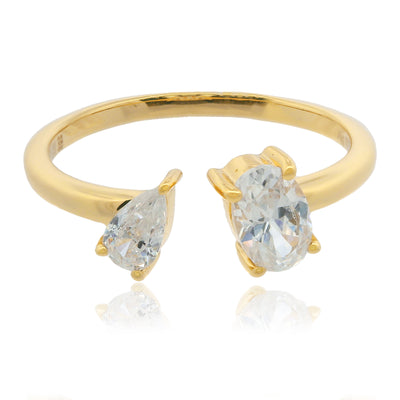 Georgini Chic Noel Toi Et Moi Ring - Gold | Mocha Australia