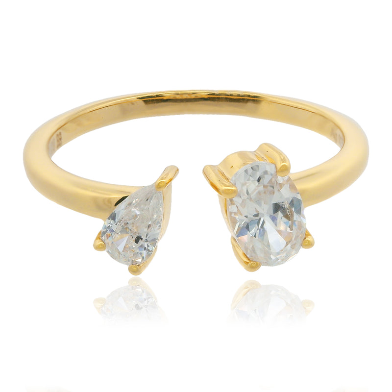 Georgini Chic Noel Toi Et Moi Ring - Gold | Mocha Australia