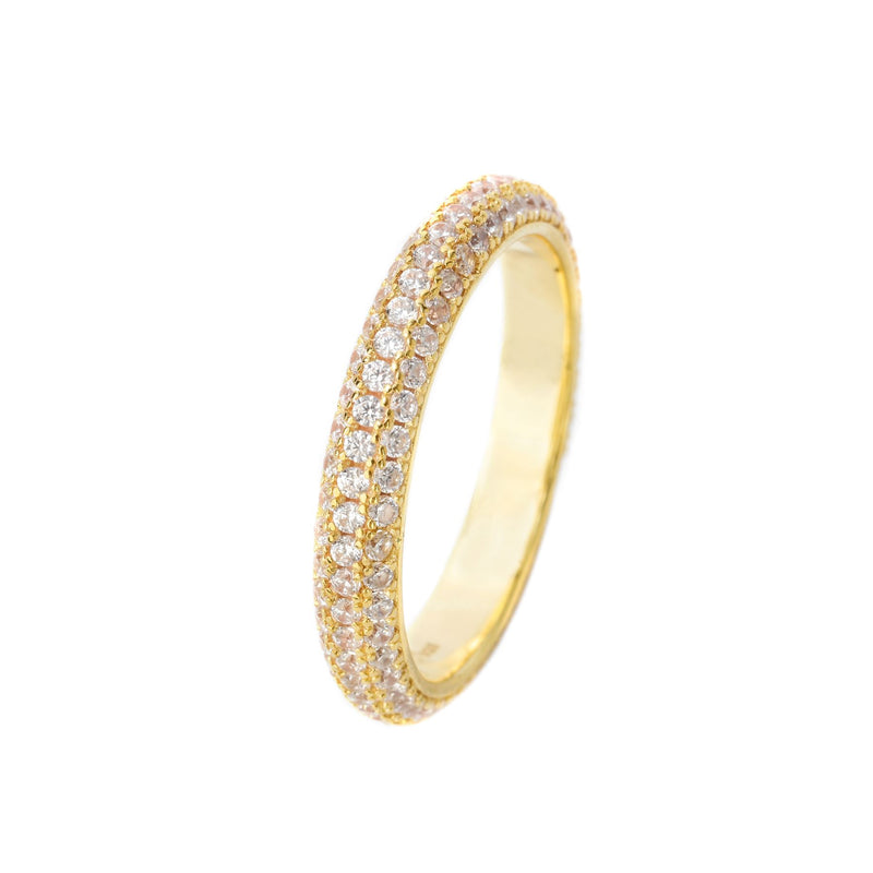 Georgini Goddess Pave Ring- Gold | Mocha Australia