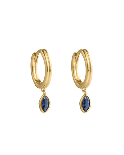 Kirstin Ash Ink Drop Hoops (18K Gold Plated) - Gold | Mocha Australia