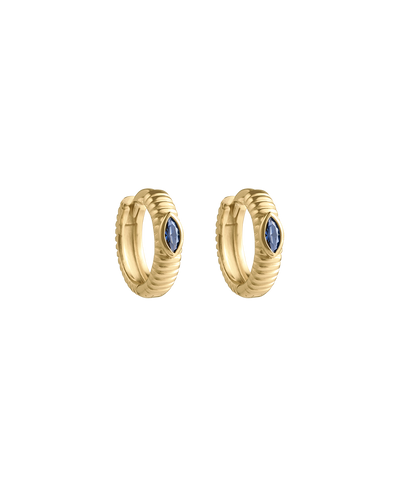 Kirstin Ash Ink Texture Hoops (18K Gold Plated) - Gold | Mocha Australia