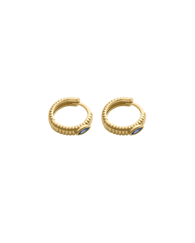 Kirstin Ash Ink Texture Hoops (18K Gold Plated) - Gold | Mocha Australia