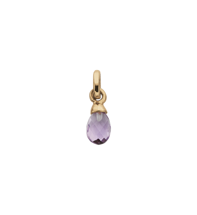 Kirstin Ash Light Amethyst (Feb) Gemstone Charm - Gold | Mocha Australia