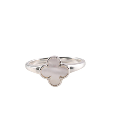 Von Treskow Mini Clover Ring - Silver | Mocha Australia