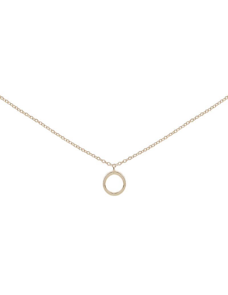 Elly Lou Timeless Initial Necklace - O- Silver | Mocha Australia