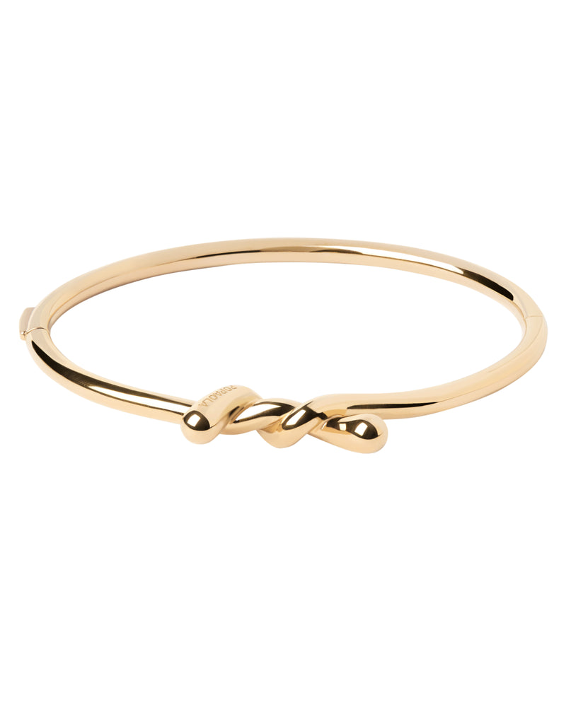 PDPAOLA Twist Bangle - Gold | Mocha Australia