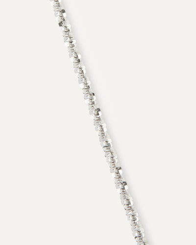 PDPAOLA Double Sparkle Chain Bracelet - Silver | Mocha Australia