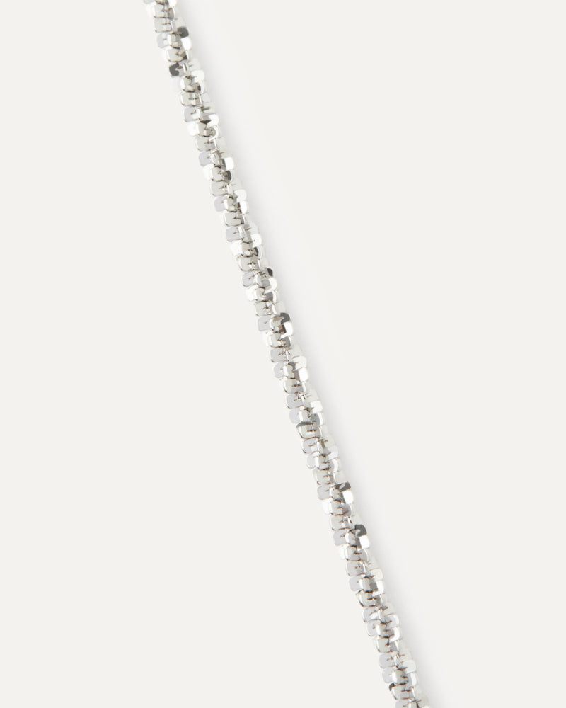 PDPAOLA Double Sparkle Chain Bracelet - Silver | Mocha Australia