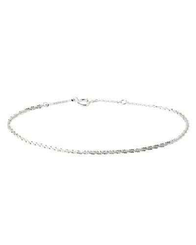 PDPAOLA Double Sparkle Chain Bracelet - Silver | Mocha Australia