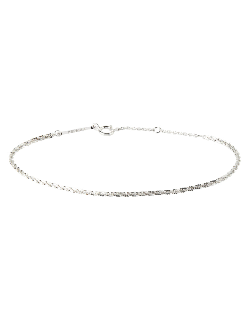PDPAOLA Double Sparkle Chain Bracelet - Silver | Mocha Australia