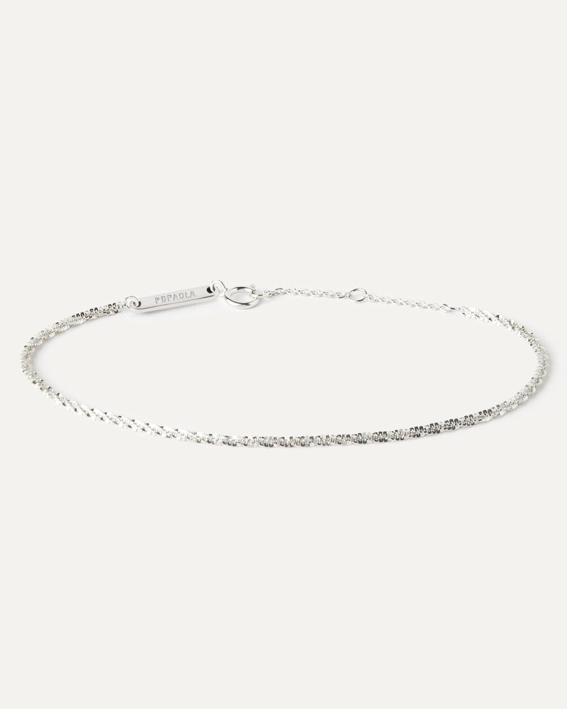 PDPAOLA Double Sparkle Chain Bracelet - Silver | Mocha Australia