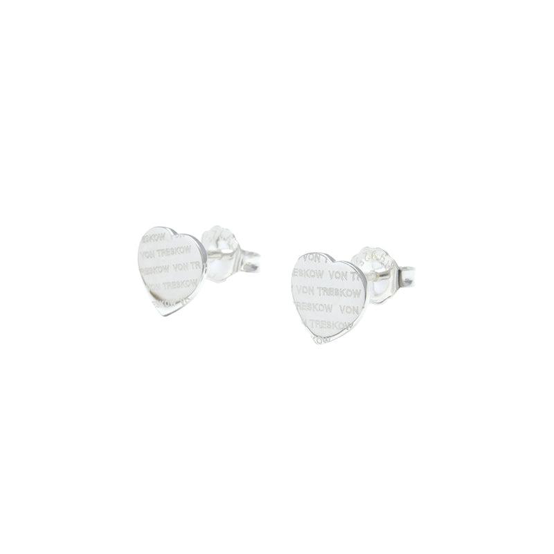 Von Treskow Ss 10mm Liebe Heart Studs | Mocha Australia