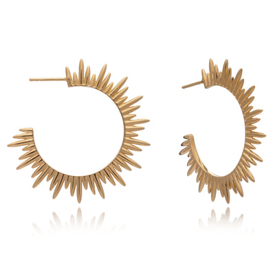 Rachel Jackson Electric Goddess Statement Hoop Earrings - Gold | Mocha Australia