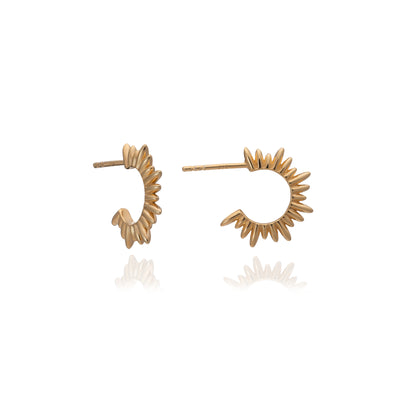 Rachel Jackson Electric Goddess Mini Hoop Earrings - Gold | Mocha Australia