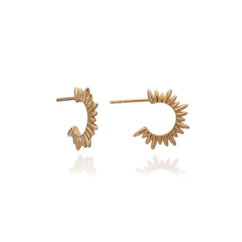 Rachel Jackson Electric Goddess Mini Hoop Earrings - Gold | Mocha Australia