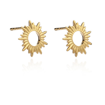 Rachel Jackson Electric Goddess Sun Stud Earrings - Gold | Mocha Australia