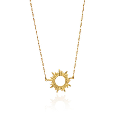 Rachel Jackson Electric Goddess Mini Sun Necklace - Gold | Mocha Australia