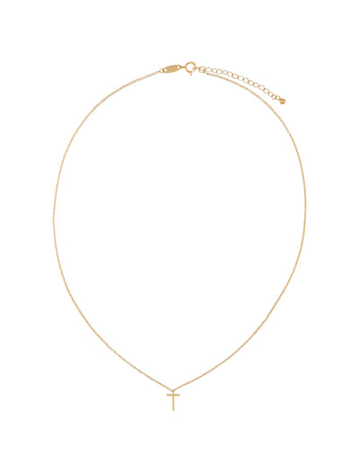 Elly Lou Timeless Initial Necklace - T- Gold | Mocha Australia