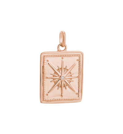 Kirstin Ash True North Coin Charm - Rose Gold | Mocha Australia