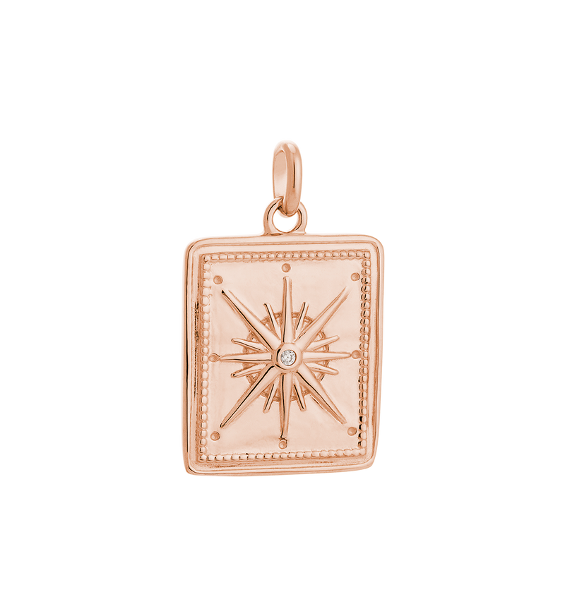 Kirstin Ash True North Coin Charm - Rose Gold | Mocha Australia