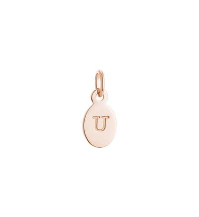 Kirstin Ash U Initial Charm - Rose Gold | Mocha Australia