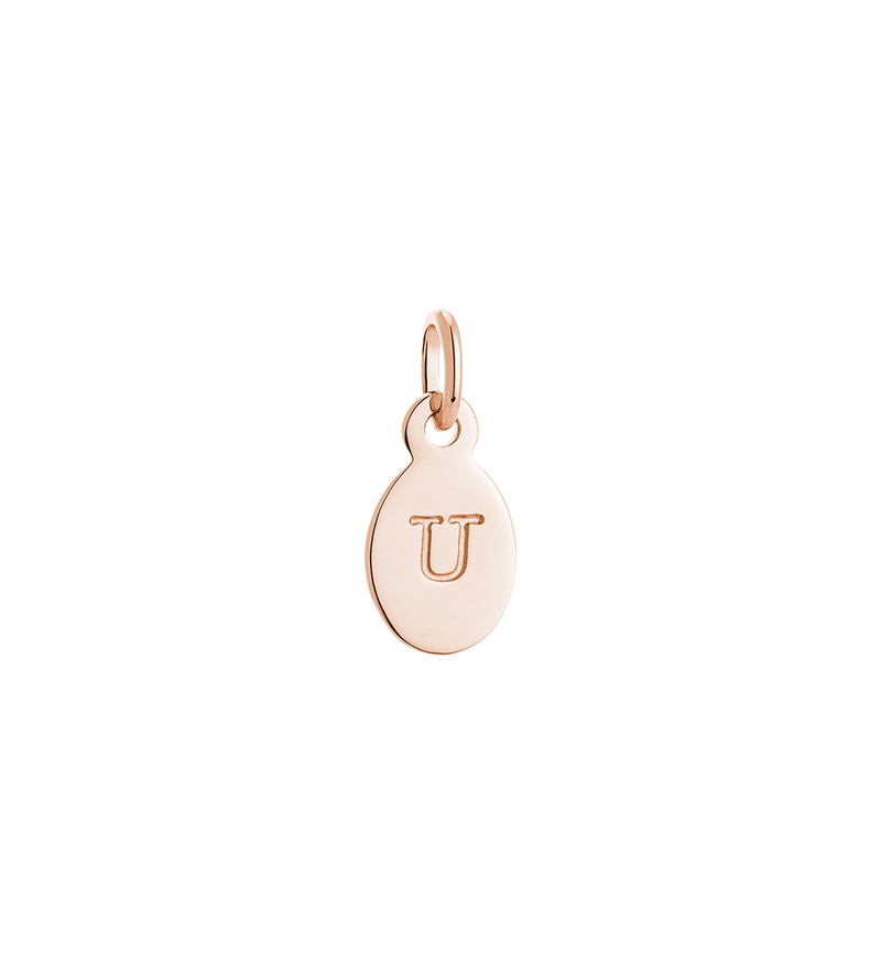 Kirstin Ash U Initial Charm - Rose Gold | Mocha Australia