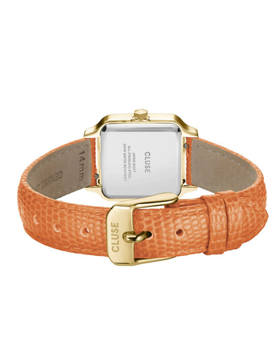 PDPAOLA Cluse Gracieuse Petite- Gold/ Apricot Leather | Mocha Australia