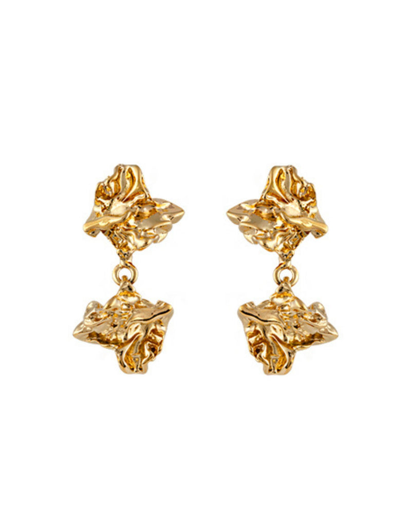 Zahar Simone Earrings - Gold | Mocha Australia