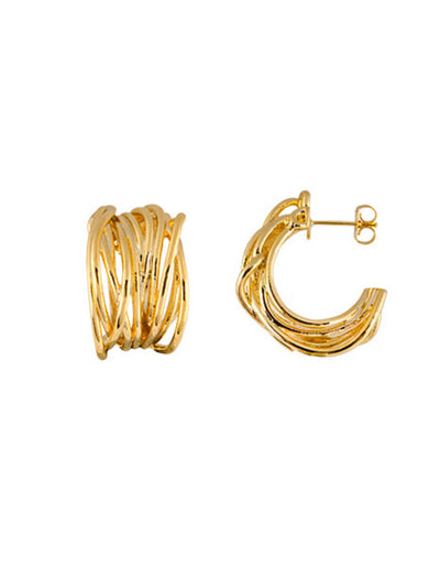 Zahar Tace Earrings- Gold | Mocha Australia