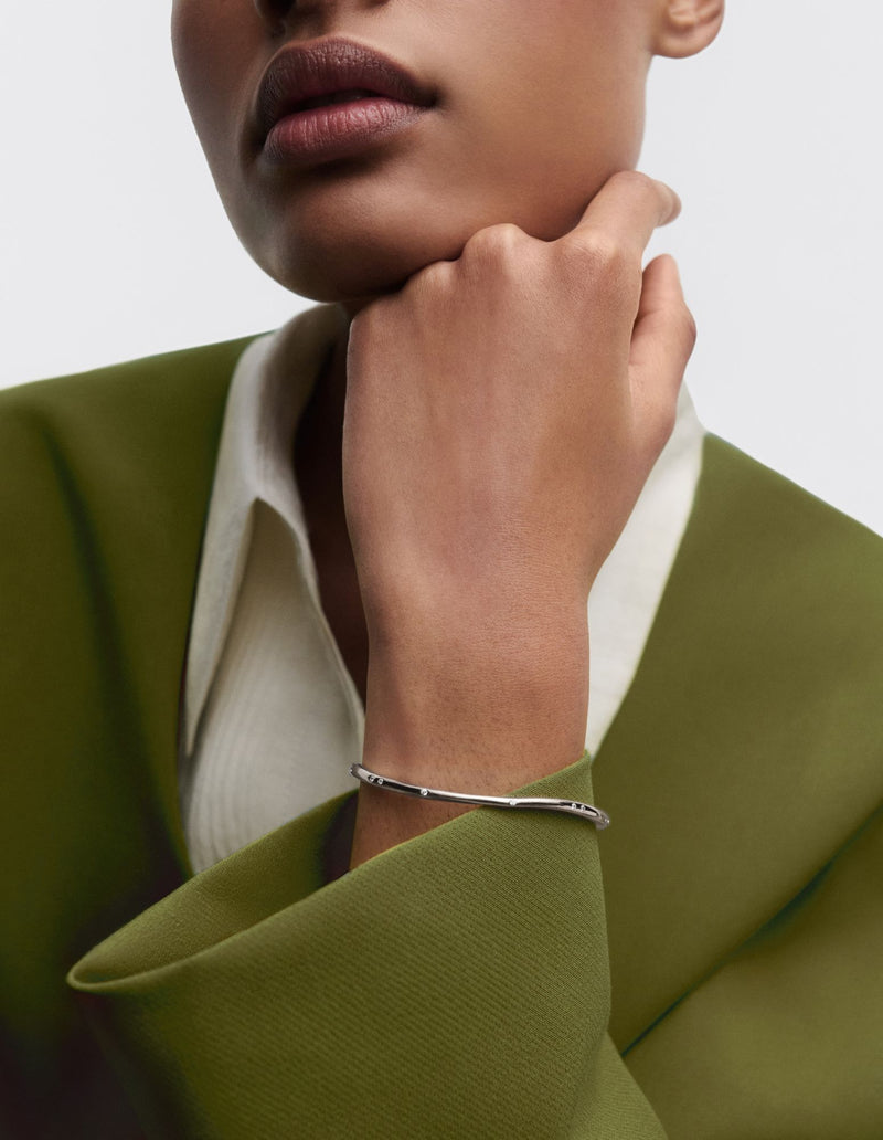 PDPAOLA Air Bangle - Silver