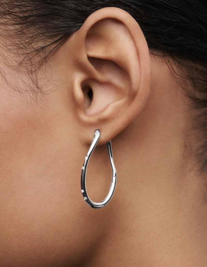 PDPAOLA Air Hoops - Silver | Mocha Australia