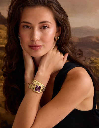 CLUSE Gracieuse Double Strap - Gold/Wine