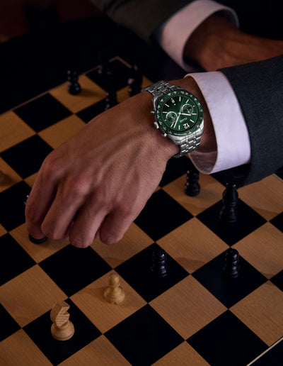 CLUSE Aravis Dual Timer - Green/Steel