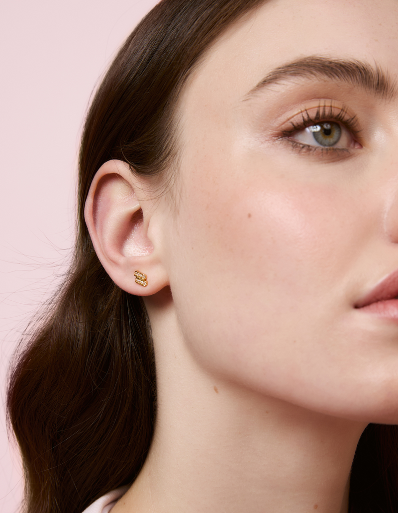 Bianc Lumi Studs - Gold | Mocha Australia