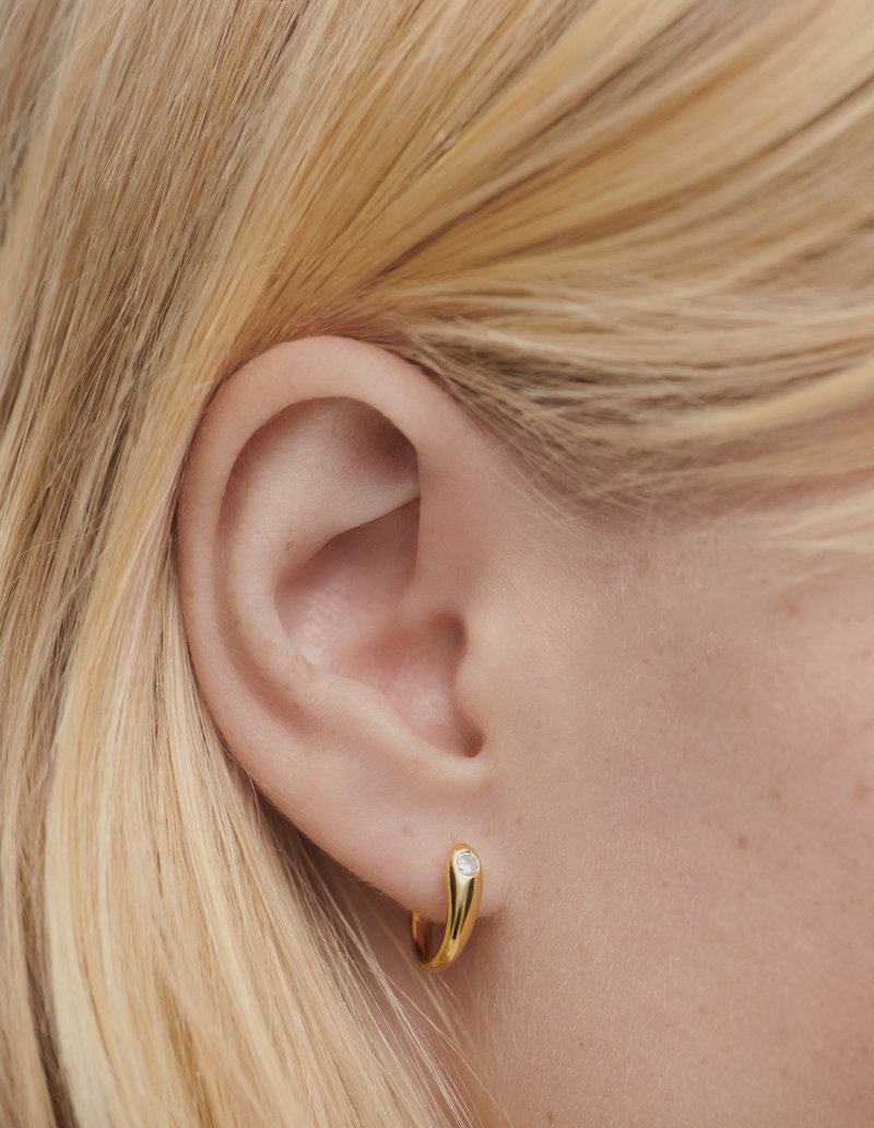 PDPAOLA Serena Hoop Earrings - Gold