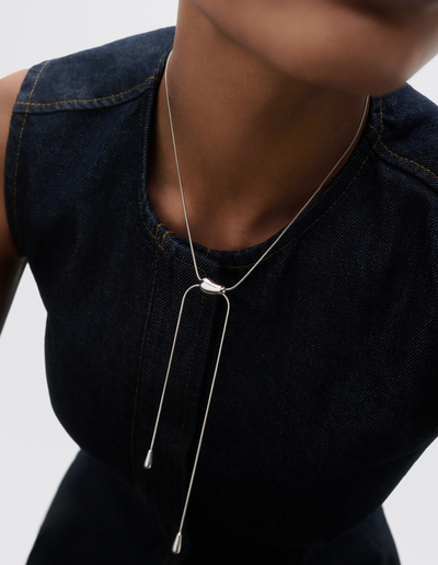 PDPAOLA Oslo Chain Necklace - Silver | Mocha Australia
