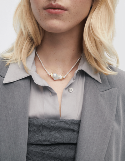 PDPAOLA La Perla Necklace - Pearl
