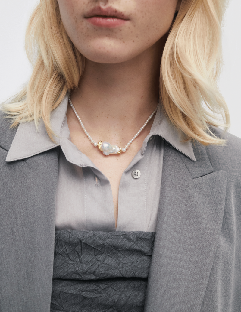 PDPAOLA La Perla Necklace - Pearl