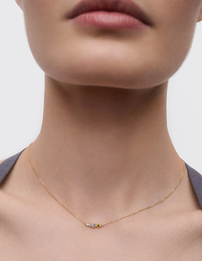 PDPAOLA Multicolor Estela Necklace - Gold