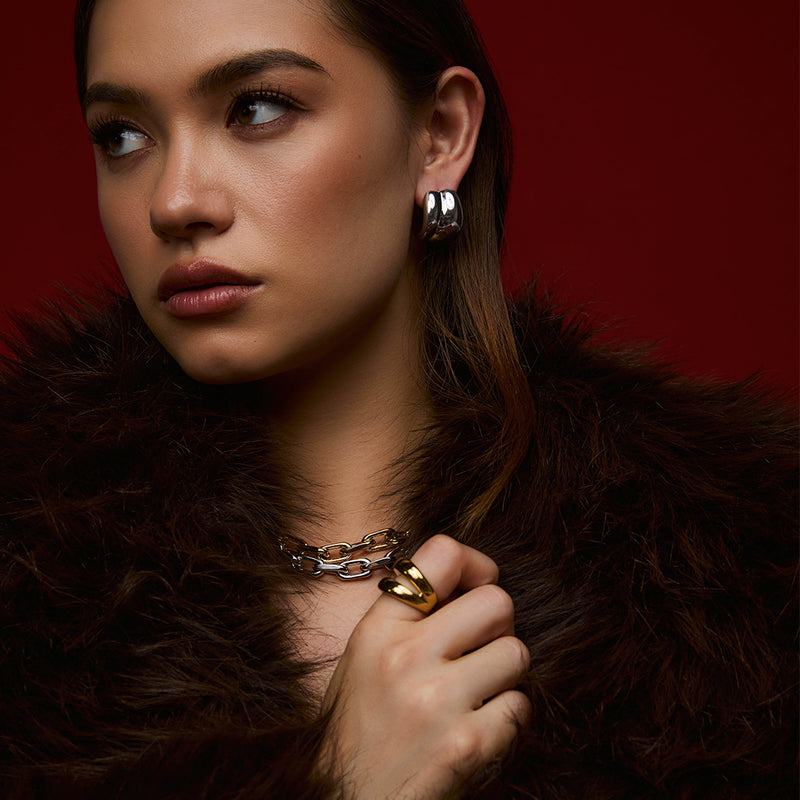 Zahar Bettie Earrings - Silver | Mocha Australia