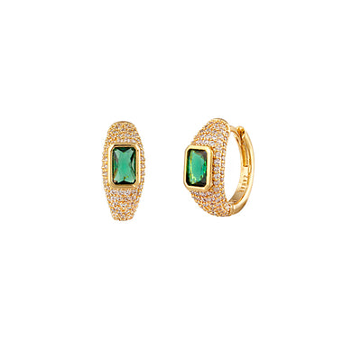 Zahar Cleo Earrings- Green | Mocha Australia