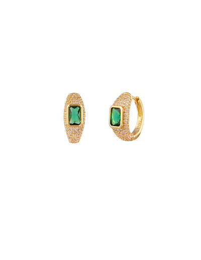 Zahar Cleo Earrings- Green | Mocha Australia
