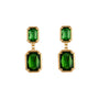 Zahar Florian Earrings Green - Gold